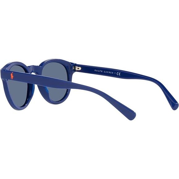 NWT Polo Ralph Lauren Men's PH4184 Round Sunglasses, Dark Blue, 49 mm - Picture 4 of 4
